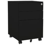 vidaXL Classeur mobile Noir 39x45x60 cm