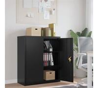 vidaXL Classeur noir 90x40x105 cm acier 339738 Noir