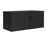 vidaXL Armoire à dossiers 90x40x40 cm Acier Noir
