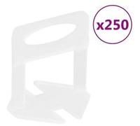 vidaXL Clips de nivellement de carreaux 250 pcs 3 mm G