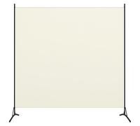 vidaXL Cloison de séparation 1 panneau Blanc crème 175x180 cm