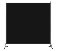 vidaXL Cloison de séparation 1 panneau Noir 175x180 cm