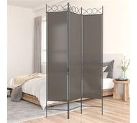 vidaXL Cloison de séparation 3 panneaux Anthracite 120x220 cm Tissu G