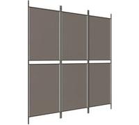 vidaXL Cloison de séparation 3 panneaux Anthracite 150x180 cm Tissu G
