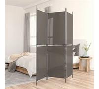 vidaXL Cloison de séparation 3 panneaux Anthracite 150x220 cm Tissu G