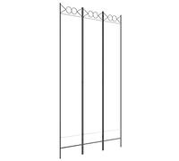vidaXL Cloison de séparation 3 Panneaux Blanc 120x220 cm Tissu