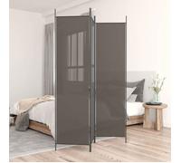 vidaXL Cloison de séparation 3 panneaux pliable en tissu Anthracite 150x200 cm