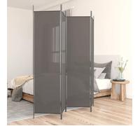 vidaXL Cloison de séparation 4 panneaux 350200 G 200x220 cm tissu anthracite
