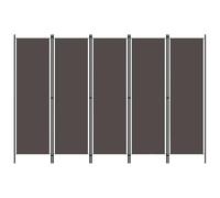 vidaXL Cloison de séparation 5 panneaux Anthracite 250x180 cm