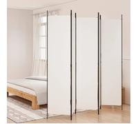 vidaXL Cloison de Séparation 5 Panneaux Séparateur de Pièce Pliable Diviseur Écran d'Intimité Paravent Décoration Salon 350202