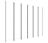 vidaXL Cloison de séparation 6 Panneaux Blanc 300x220 cm Tissu