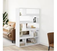 vidaXL Cloison de séparation blanc 100x33x156,5 cm bois d'ingénierie, séparateur de pièce, cloison de pièce, cloison de séparation de pièce