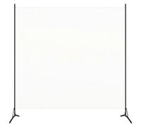 vidaXL Cloison de séparation Blanc 175x180 cm Tissu