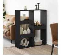 vidaXL Cloison de séparation 100x33x115 cm Bois ingénierie Noir