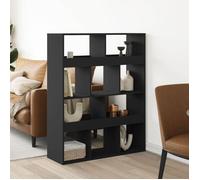 vidaXL Cloison de séparation noir 100x33x125,5 cm bois d'ingénierie, séparateur de pièce, cloison de pièce, cloison de 3309520