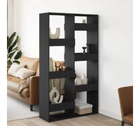 vidaXL Cloison de séparation noir 100x33x175 cm bois ingénierie