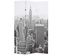 vidaXL Cloison de séparation pliable 120x170 cm New York Noir et blanc