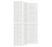 vidaXL Cloison de séparation pliable 3 panneaux 120x170 cm Blanc