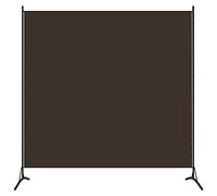 vidaXL Cloison de Séparation, Séparateur de Pièce, Écran d'Intimité, Paravent de Chambre à Coucher Maison Intérieur, Marron 175x180 cm Tissu