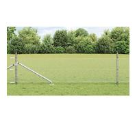 vidaXL Clôture avec poteaux Argent 0.5 x 10 m Acier recouvert de PVC, Paravent de jardin et terrasse, clôture extérieure 3353328