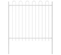 vidaXL Clôture de jardin 4 pcs Blanc 6,8 x 1,5 m, Jardin et terrasse, panneau rectangulaire résistant, cloison extérieure, protège-limité, design en vagues