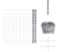 vidaXL Clôture de jardin Acier galvanisé 50x1,25 m Argent - Panneaux de clôture
