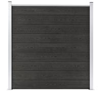vidaXL Clôture de jardin WPC 180x186 cm Résistante à la pourriture et à la rouille Gris