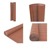 vidaXL Clôture de jardin double face 110x500 cm Brun - Clôture de jardin - Clôture - Clôtures
