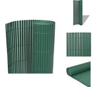 vidaXL Clôture de jardin double face PVC 90×500 cm Vert - Panneaux de clôture