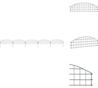 vidaXL Clôture de jardin Set Convex 77,3x26 cm Vert - Panneaux de clôture