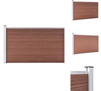 vidaXL Clôture de jardin WPC 175x105 cm Marron - Panneaux de clôture