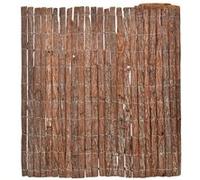 vidaXL Clôture en écorce Marron 100 x 600 cm