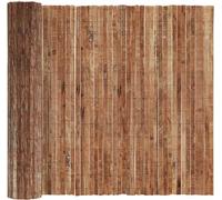 vidaXL Clôture en écorce brune 400 x 125cm Écorce