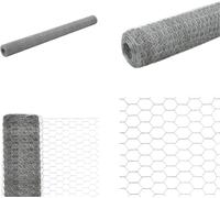 vidaXL Clôture en fil de fer Acier galvanisé 25x1,5 m Argenté - Grillage métallique - Treillis métallique - Clôture en fil de fer - Grillage métallique