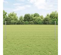 vidaXL Clôture en fil soudé 10 x 0,8 m (L x H) Acier galvanisé à chaud