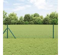 Vidaxl Clôture En Fil Soudé Verte 0.8x10 M Acier Vert