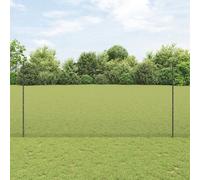 Vidaxl Clôture En Fil Soudé Avec 10 Piquets U Grise 1,6x10 M Acier Gris