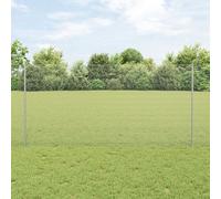 Vidaxl Clôture En Fil Soudé Avec 10 Poteaux En U Argent 1,2x10 M Acier