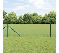 Vidaxl Clôture En Fil Soudé Avec 13 Piquets Pointus Verts 0.8x50 M En Acier Vert