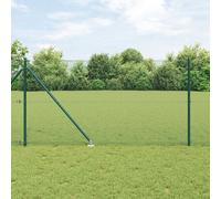 Vidaxl Clôture En Fil Soudé Avec 13 Piquets Verts 1x50 M Acier Vert