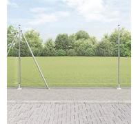 vidaXL Clôture en fil soudé avec base en béton 50 x 1,4 m (L x H)