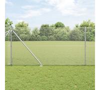 Vidaxl Clôture En Fil Soudé Avec 13 Poteaux À Piquet 1x25 M Acier Galvanisé