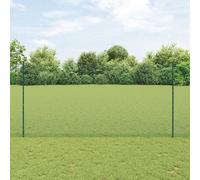 Vidaxl Clôture En Fil Soudé Avec 5 Piquets Vert 1,6x10 M Acier