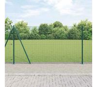 vidaXL Clôture en fil soudé avec base en béton 10 x 1,2 m (l x h)