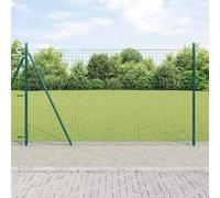 vidaXL Clôture en fil soudé avec base en béton 25 x 1,2 m (l x h)