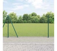 vidaXL Clôture en fil soudé avec base en béton 25 x 1,2 m (l x h)