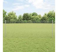 vidaXL Clôture en fil soudé avec poteau 25 x 0,8 m (l x h)