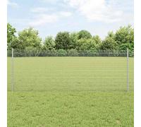 vidaXL Clôture en fil soudé avec poteau 25 x 0,8 m (l x h)