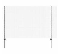 vidaXL Clôture en Fil soudé avec poteaux 25 x 1,5 m Acier galvanisé | Métal recouvert de plastique résistant qui dure longtemps, Garde sa couleur et reste top, même en plein soleil,