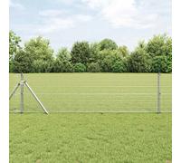 vidaXL Clôture en fil soudé pour sol 25 x 0,5 m (L x H)